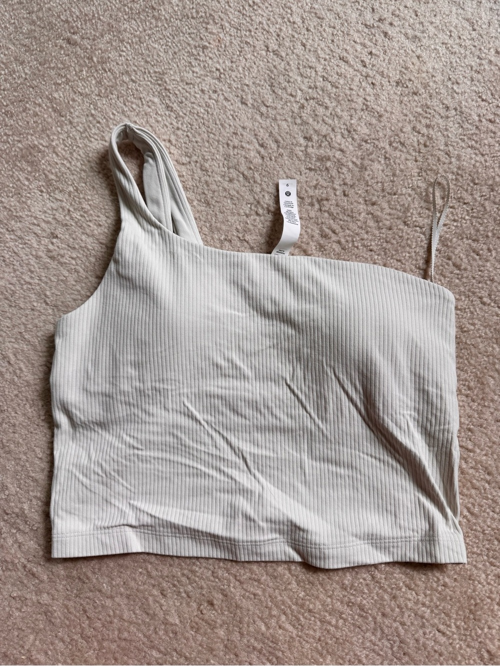 Lululemon Ribbed Nulu Asymmetrical Yoga Tank Top
Bone - Picture 4 of 4